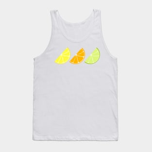 Citrus Wedges (white background) Tank Top